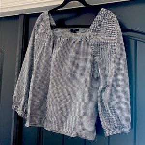 NWOT J Crew Gingham Top Size Medium